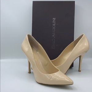 Enzo Angiolini - Nude Patent Leather Pumps